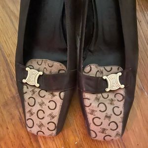 SOLD - Authentic Celine Logo Loafers - Size 8